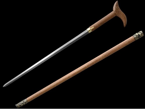 凤头铜雕手杖剑